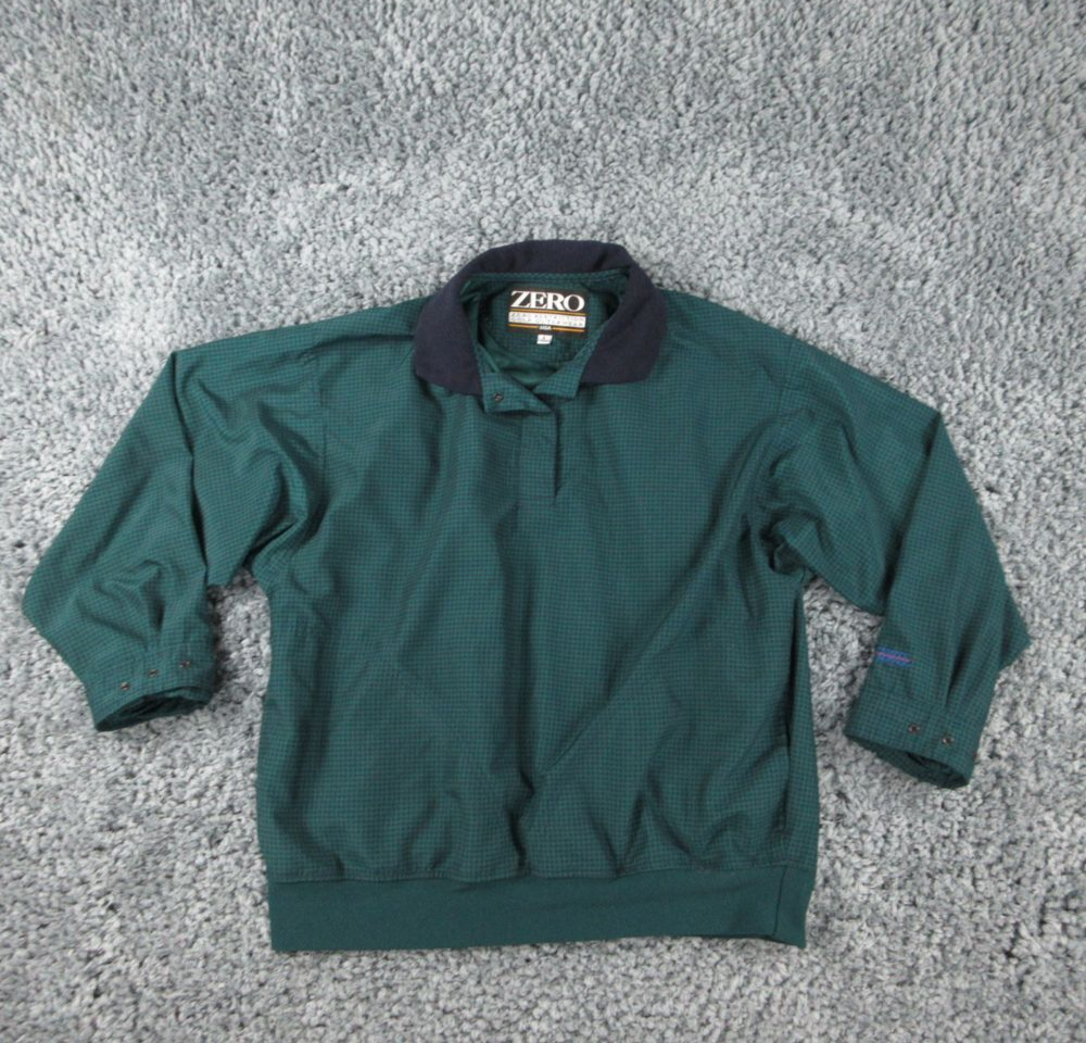 Zero Restriction Jacket Womens Medium Green Blue Houndstooth Golf Outerwear